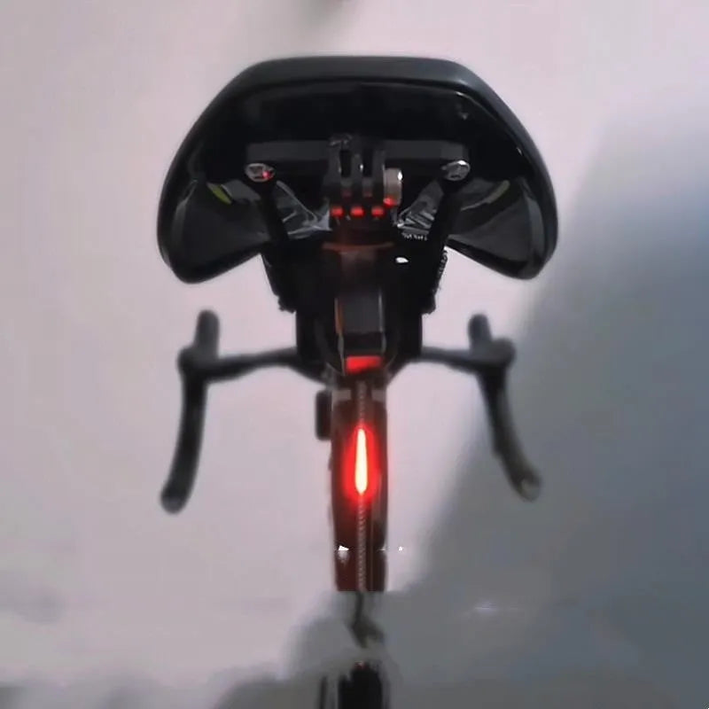 USB rechargeable waterproof cycling taillight available in five colour options