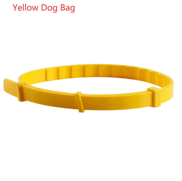 Adjustable pet anti-mosquito collar for cats and dogs, made with TPR silica gel and natural plant extracts, waterproof design