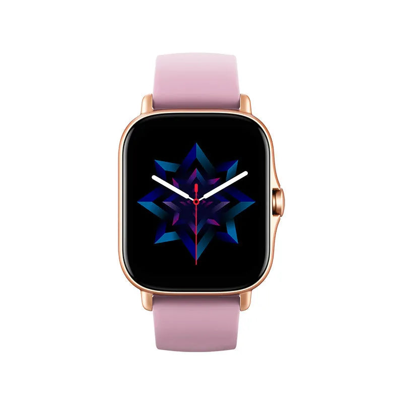 GT20 smartwatch with alloy case and silicone strap displaying health metrics on its screen