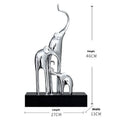 Detailed resin and plastic elephant decorative figurine in a choice of metallic or retro colour finishes.