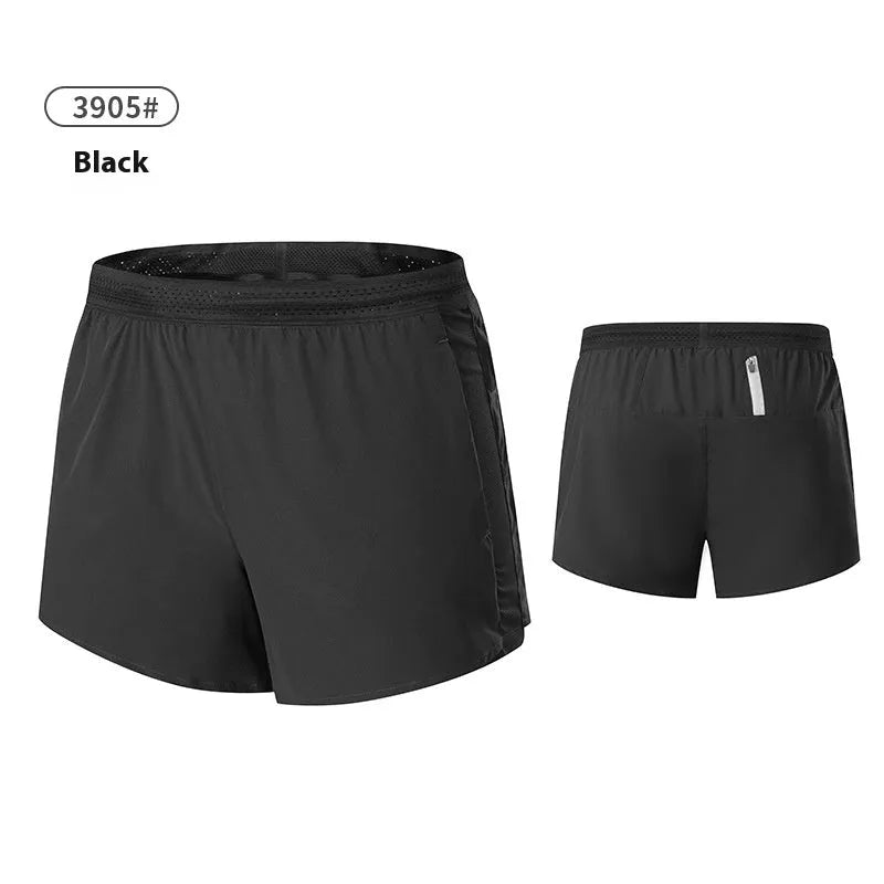 Men's solid colour polyester basketball shorts in low waist design on a neutral background