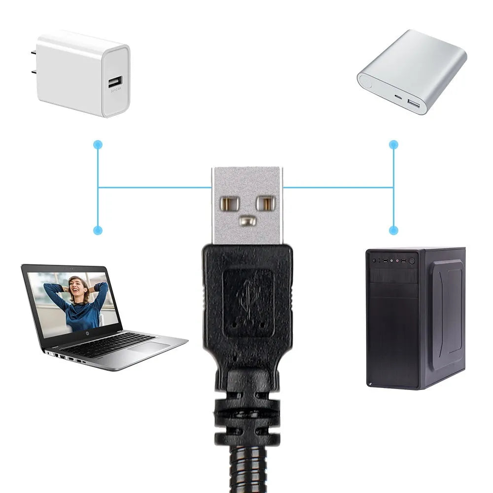 White ABS projector lamp with adjustable bendable bracket projecting earth image on wall