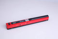 Handheld plastic scanner shown in one of five colour options: black, blue, green, red, or silver.