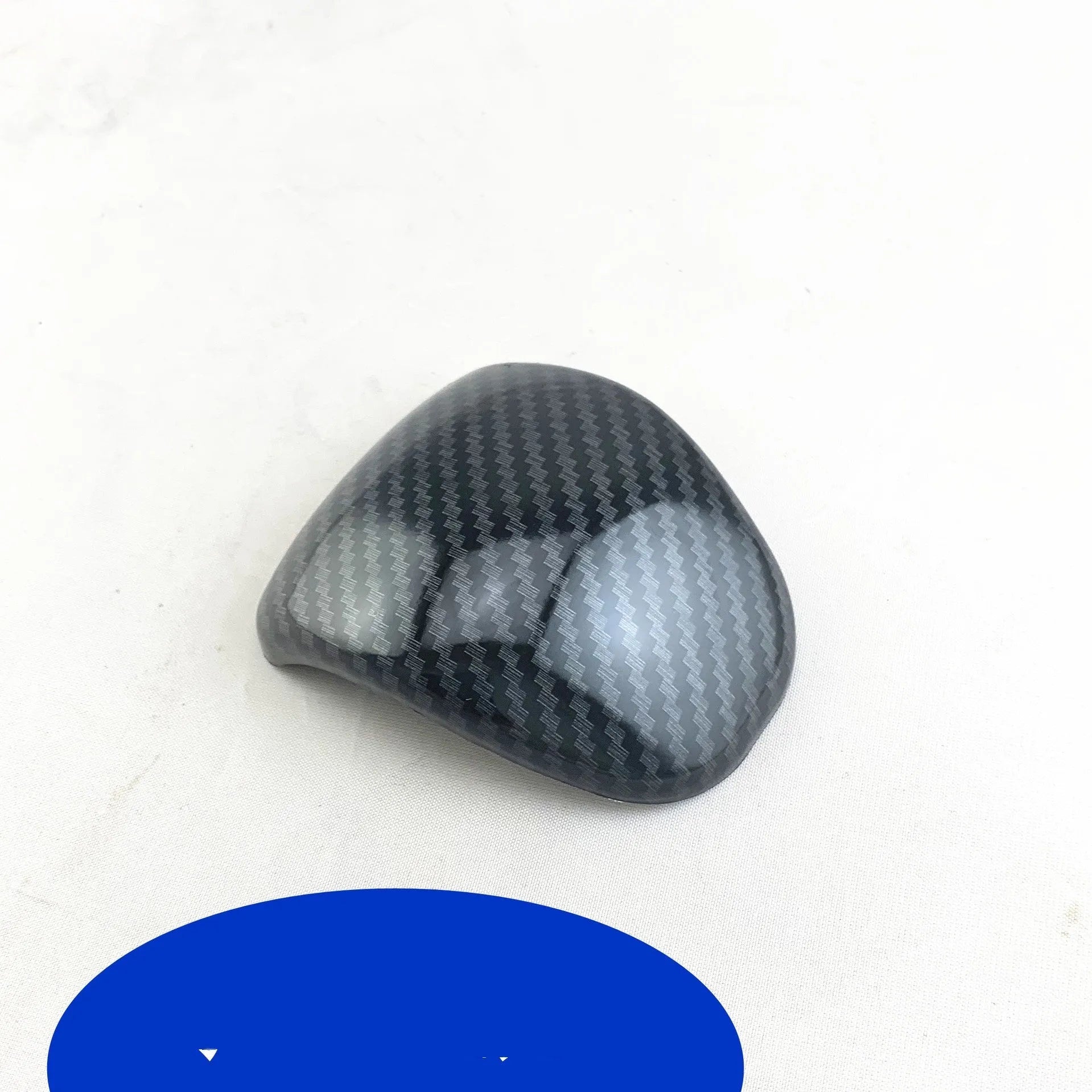 Smart RunK3 carbon fibre pattern gear shift knob cover made from black ABS plastic