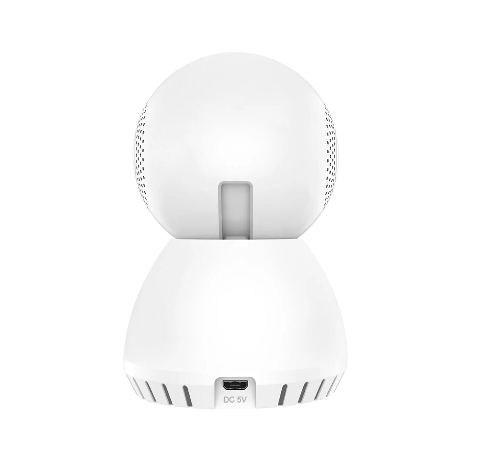 Black dual-frequency wireless monitor camera with 1080p HD resolution for home security