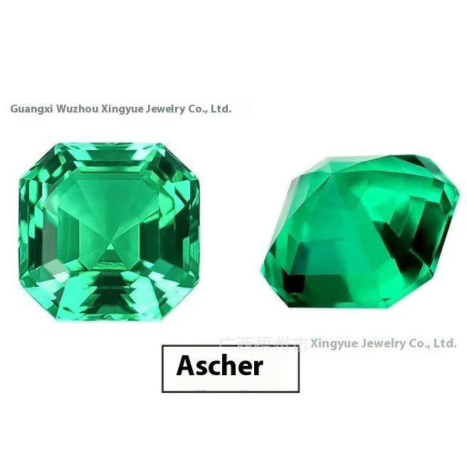 Columbia green cultivated emerald gemstones in round and princess cut sizes for jewellery making