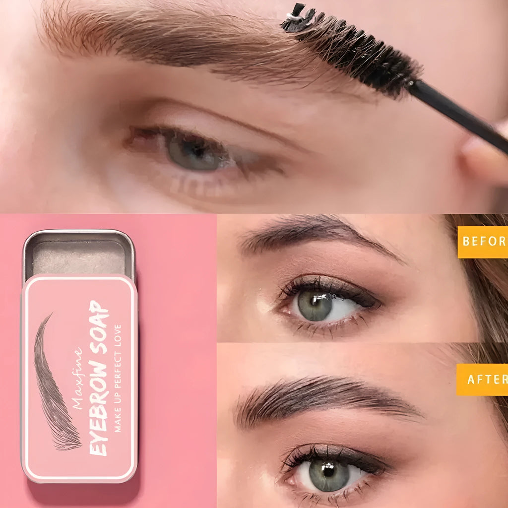 Refreshing long-lasting natural shaping eyebrow cream 10g with included brush