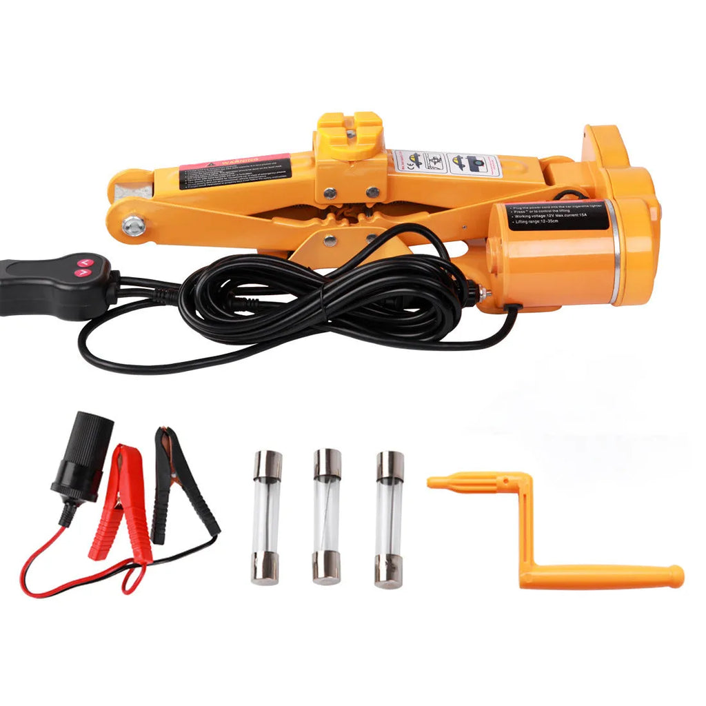 TY002 style electric hydraulic jack kit with 2-tonne capacity and adjustable height