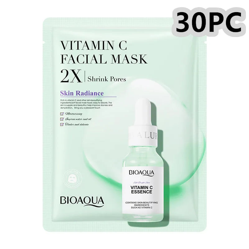 Collagen and hyaluronic acid gel facial sheet mask 30g single use