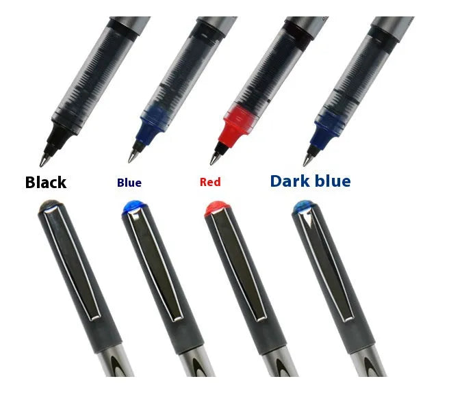 Water-based quick-drying signature pen with 0.5mm tip in black, blue, ink blue and red colours
