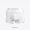 Men's solid colour cotton boxer underwear in black, white, silver grey and light green colours