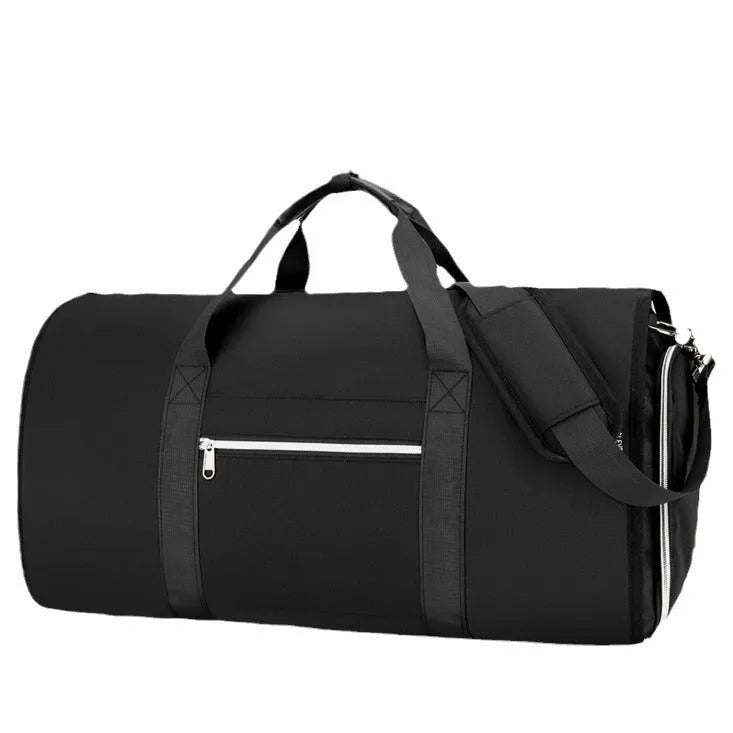 Oxford cloth multifunction storage bag with dry wet separation compartments in grey colour