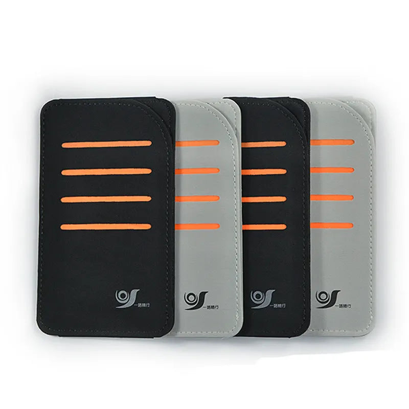 Car sun visor shading panel set with a vehicle-mounted storage bag in grey or black.