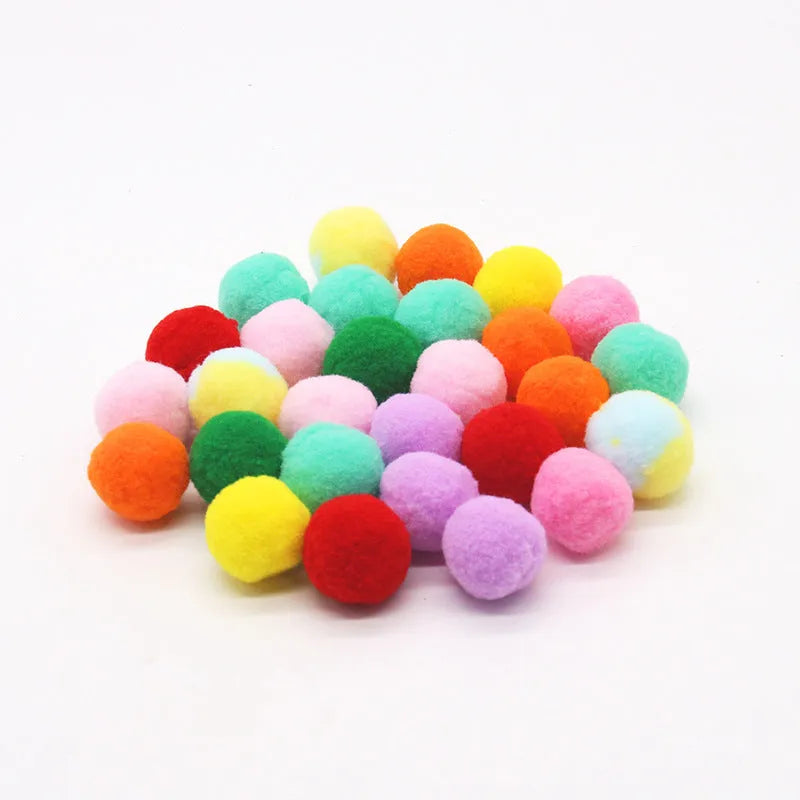 Interactive pet toy gun with plush yarn balls for dogs and cats indoor play