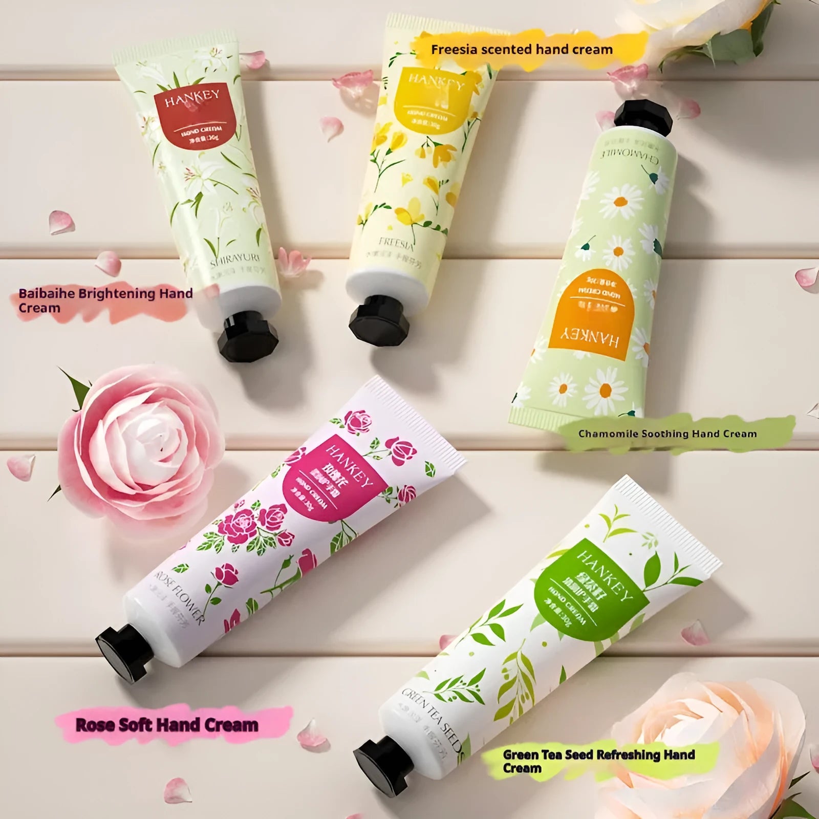 30g fruit-scented hand cream tube with 11 fragrance variant options for dry skin moisturising