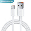 White 6A super fast charge data cable with Type-C connector, 1m length