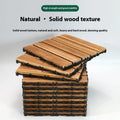 Camphor pine wood flooring tiles with brushed durable finish measuring 30x30cm
