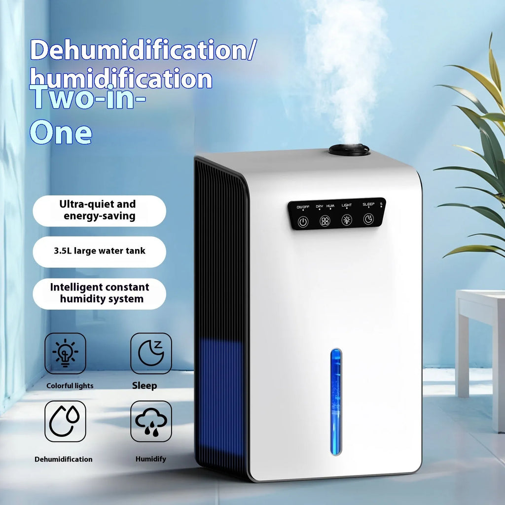 Milky white household dehumidifier for bedrooms and small spaces up to 20 square metres