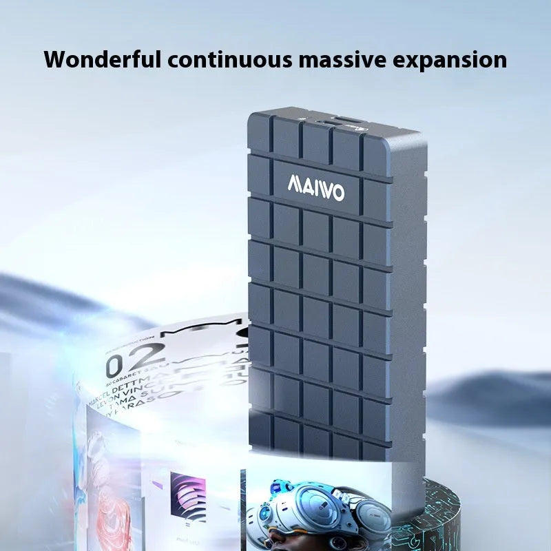 USB4 aluminium hard disk enclosure for M.2 SSD drives