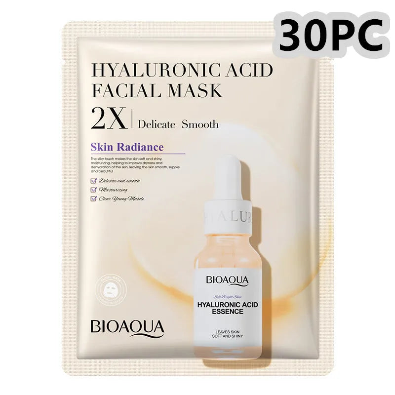 Collagen and hyaluronic acid gel facial sheet mask 30g single use