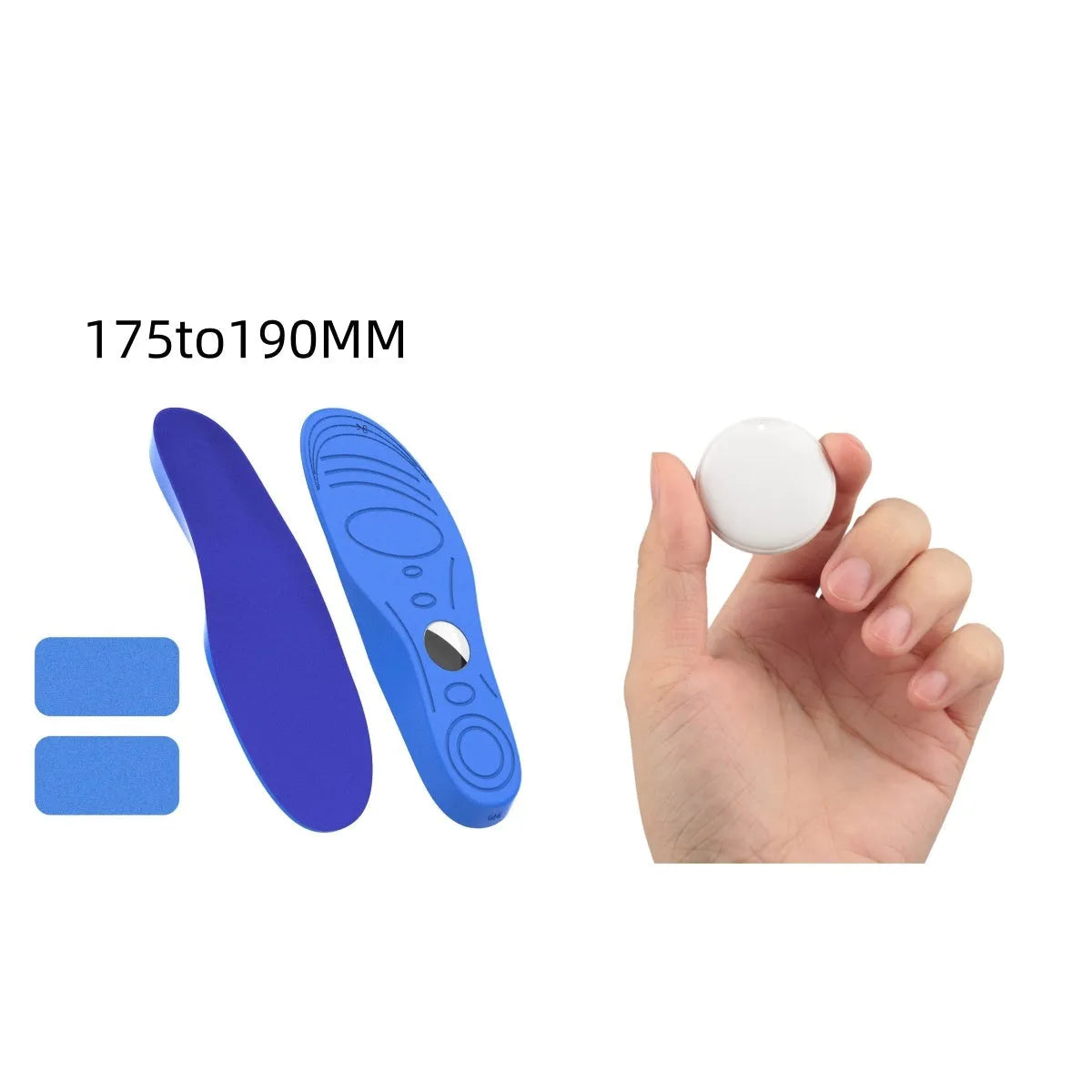 White GPS tracker device with hanging rope for attaching to keys or pet collars