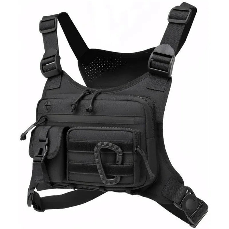 Men's camouflage running sports chest bag in polyester with 19 inch size