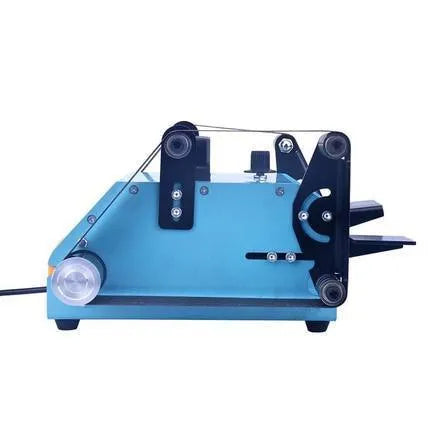 Blue desktop dual-axis belt sander and polishing machine with variable speed control