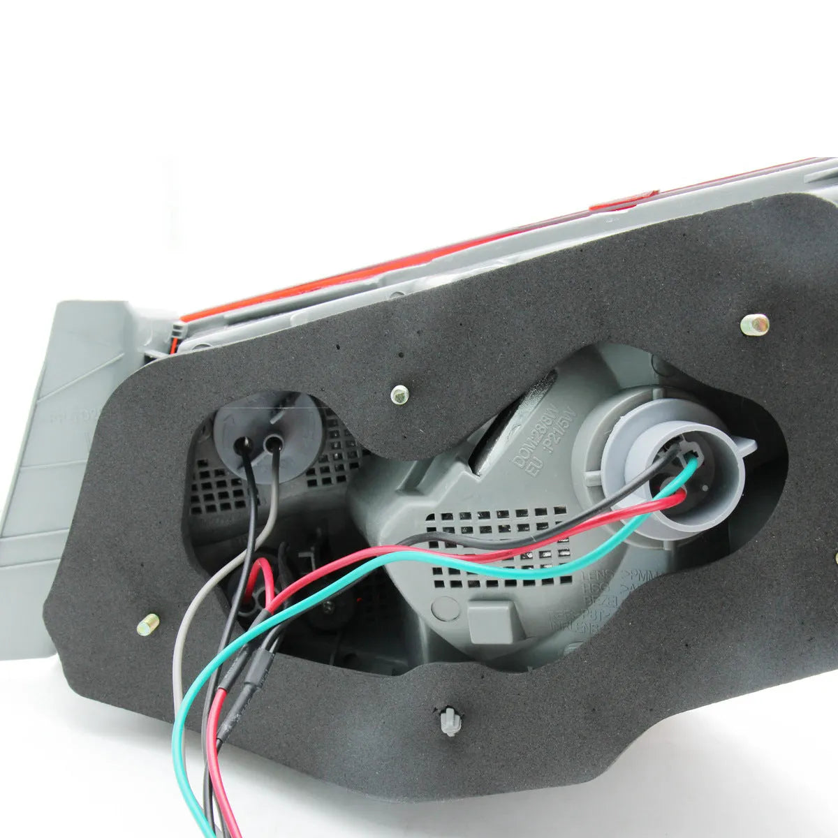 Hyundai Sonata 2011-2014 outer tail light half assembly with red lens and ABS+ALU housing