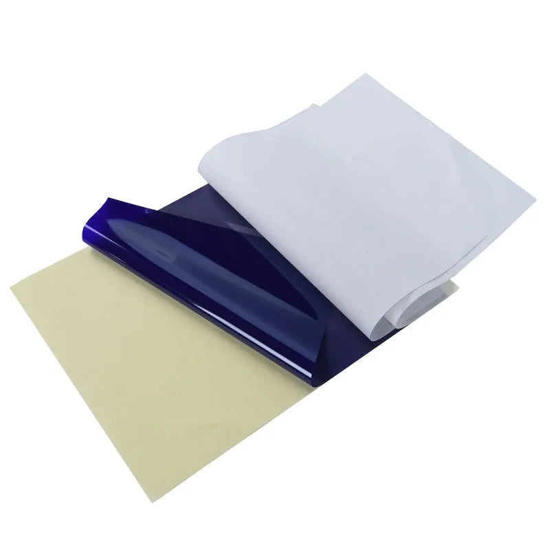A4 tattoo transfer paper quadruple copy sheets with clear lines for hand drawing and machine conversion