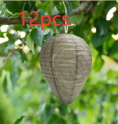 Beehive paper lantern with hexagonal honeycomb structure measuring 22x28cm