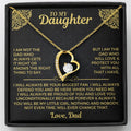 Hollow heart-shaped pendant necklace in gold or silver finish with gift box and card.