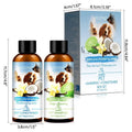 Pet wash nursing suite shampoo and conditioner set in two plastic bottles with labels