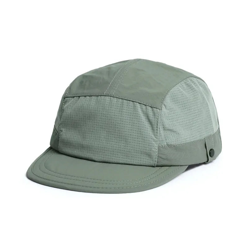 Breathable dome crown sun hat in polyester fabric with soft tongue design