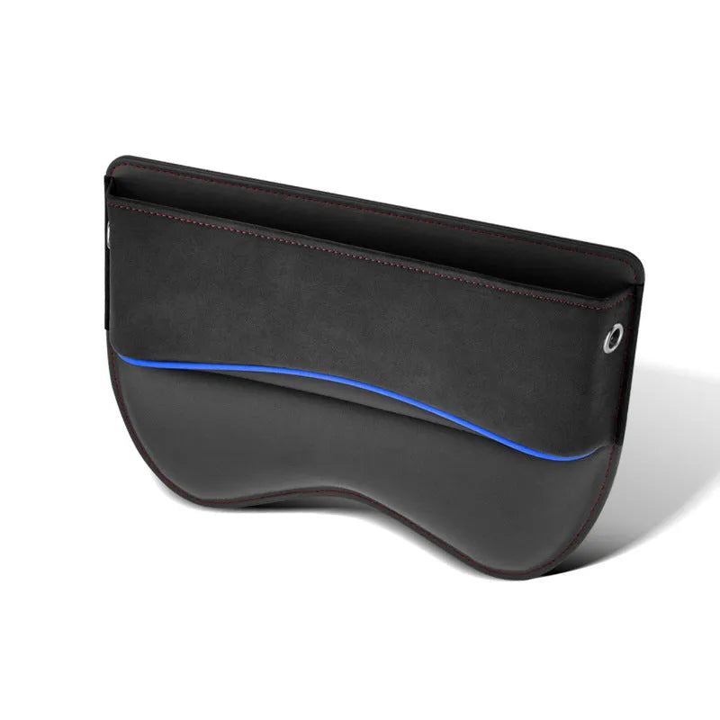 Waterproof leather car seat storage box in a choice of five suede-matching colours.