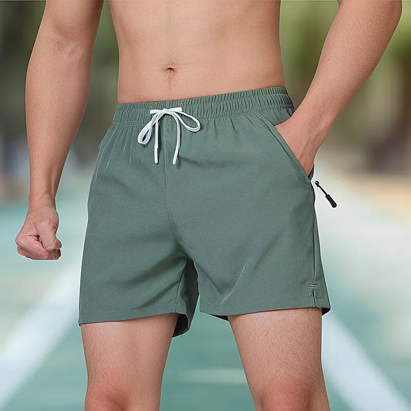 Black Ice Silk men's fitness training pants in micro-elastic polyester with high waist