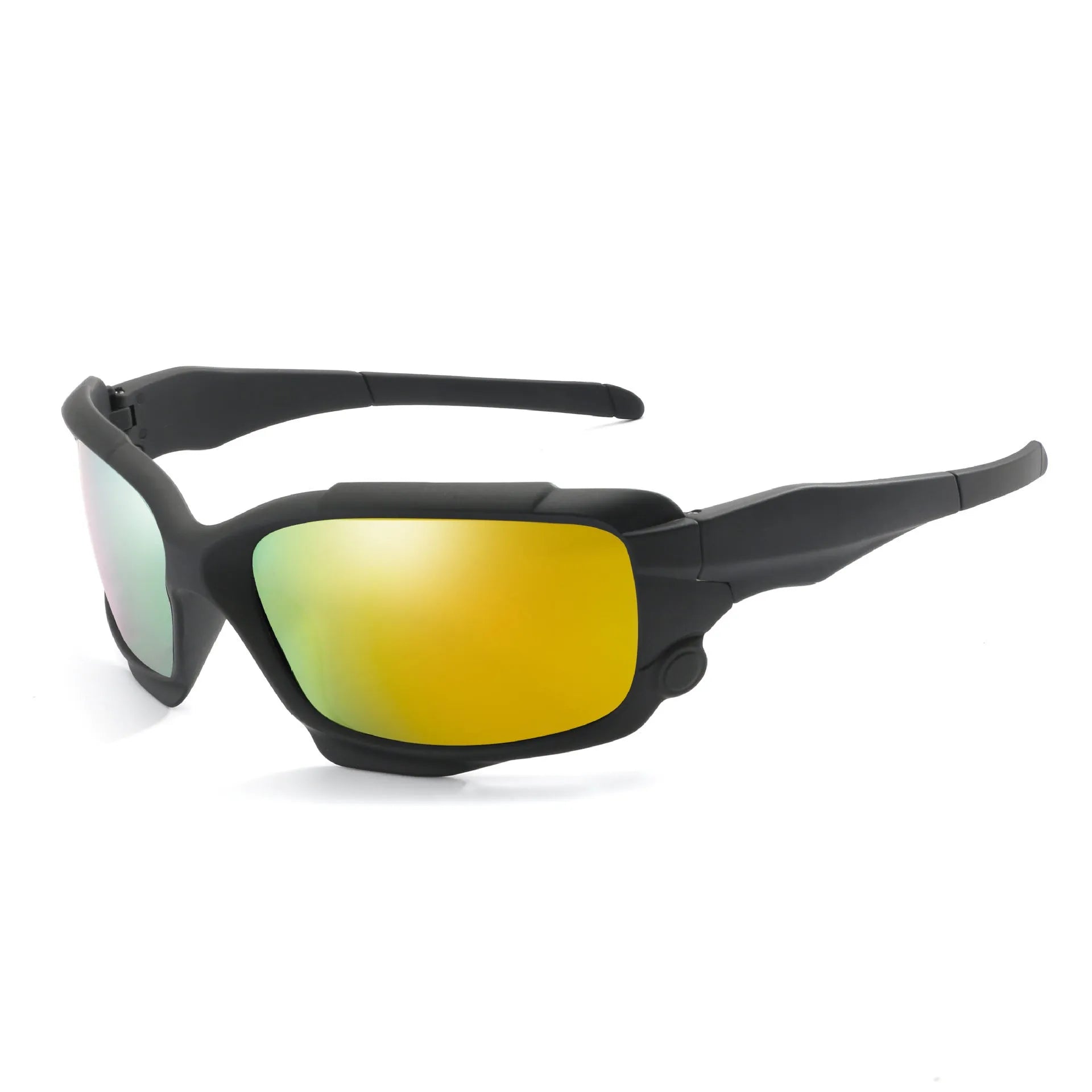 Men's polarized sunglasses with black plastic frame and TAC lens – outdoor cycling and driving eyewear