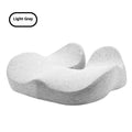 Memory foam office chair cushion in light grey, black, or green measuring 46x43x12cm