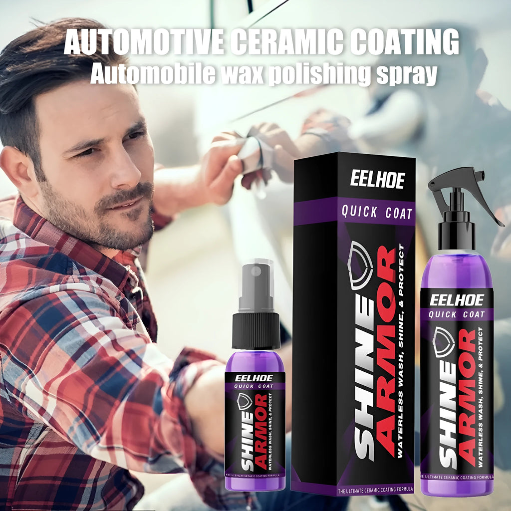 Purple microplated crystal car coating spray bottle in 30ml and 100ml sizes