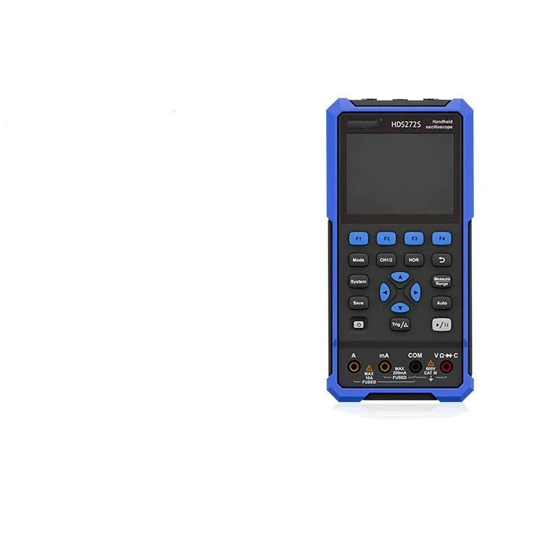 Owon HDS272 handheld digital oscilloscope with probe and accessories for automotive diagnostics