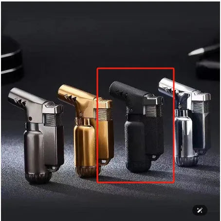 HB805-1 metal windproof punch lighter in black gold grey silver colours
