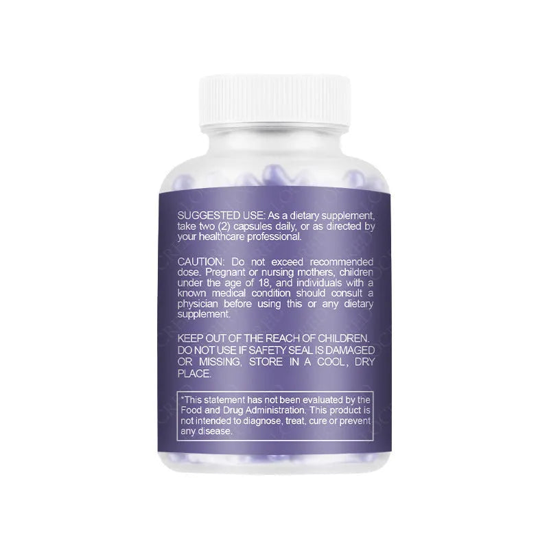 Bottle containing 60 vaginal capsules for adult women's intimate health.