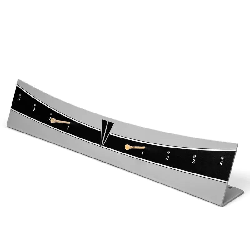 Golf putting trainer simulator with adjustable balancer on PVC base for stroke practice
