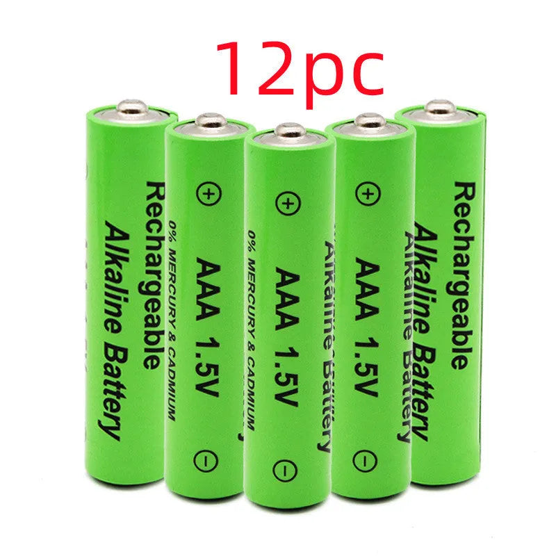 Pack of five industrial grade 3000mAh rechargeable AA batteries 1.5V