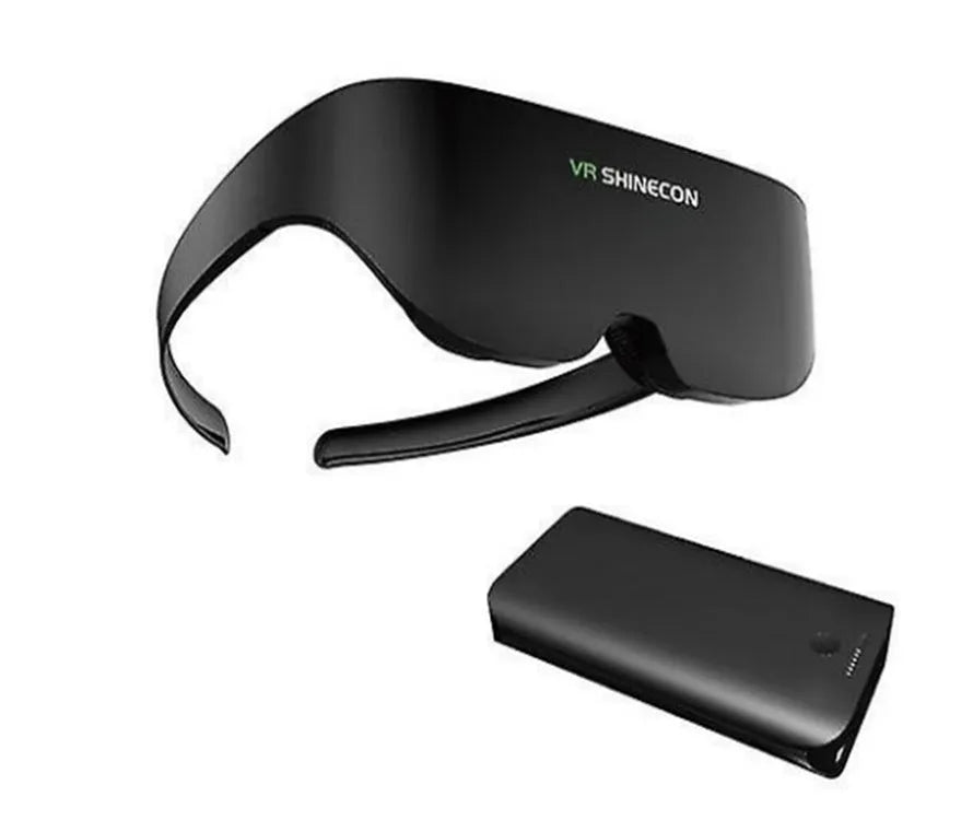 Giant screen VR all-in-one glasses with 4K resolution and Type C connection on a desk