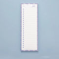 Colourful cartoon-themed plastic student notepad with sticky notes, size 90mm by 248mm.