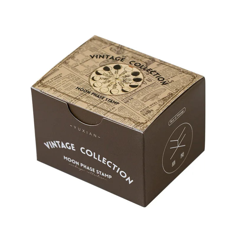 Retro Note box containing 320 decorative material stickers measuring 4cm by 6cm each.