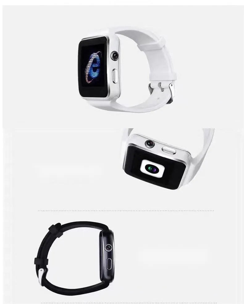 Smartwatch with IPS screen, telephone and music controls, TPU strap, white colour