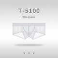 Men's seamless ice silk underwear in low waist design showing ultra-thin sheer fabric