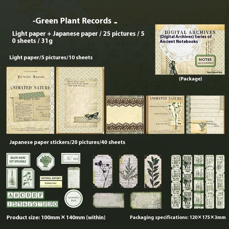 Retro A5 paper brick notebook with decorative card suit, shown in one of six colour theme options.