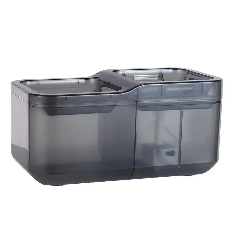 Intelligent pet cat automatic water dispenser in black, 2.8L capacity, ABS material, compact size 268x144x132mm